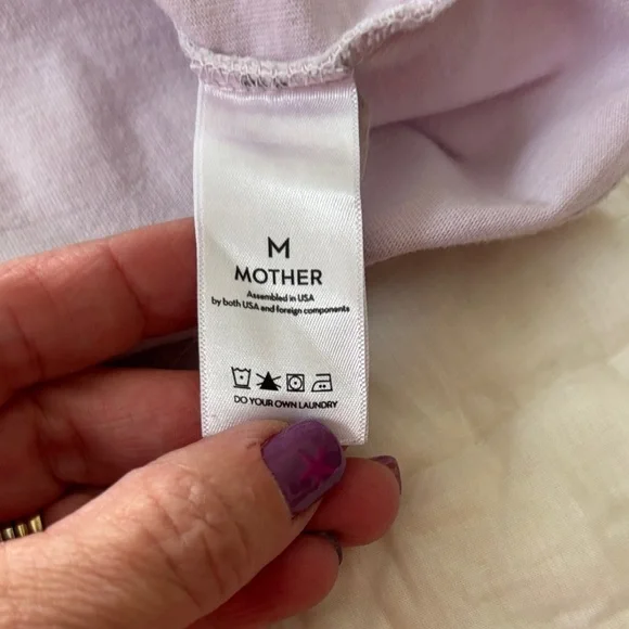 MOTHER Lavender Graphic Short Sleeve Tee - Picture 6 of 7